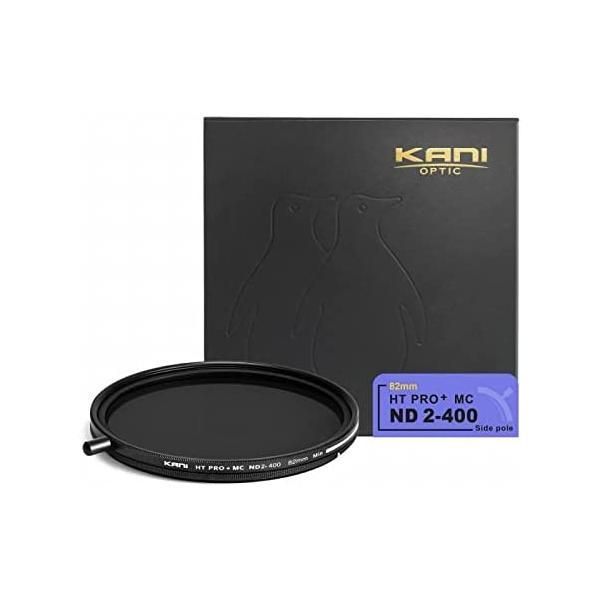 KANI ND2-400 バリアブル 82mm Sidepole 着脱式回転ノブ付 可変NDフィルター 82mm