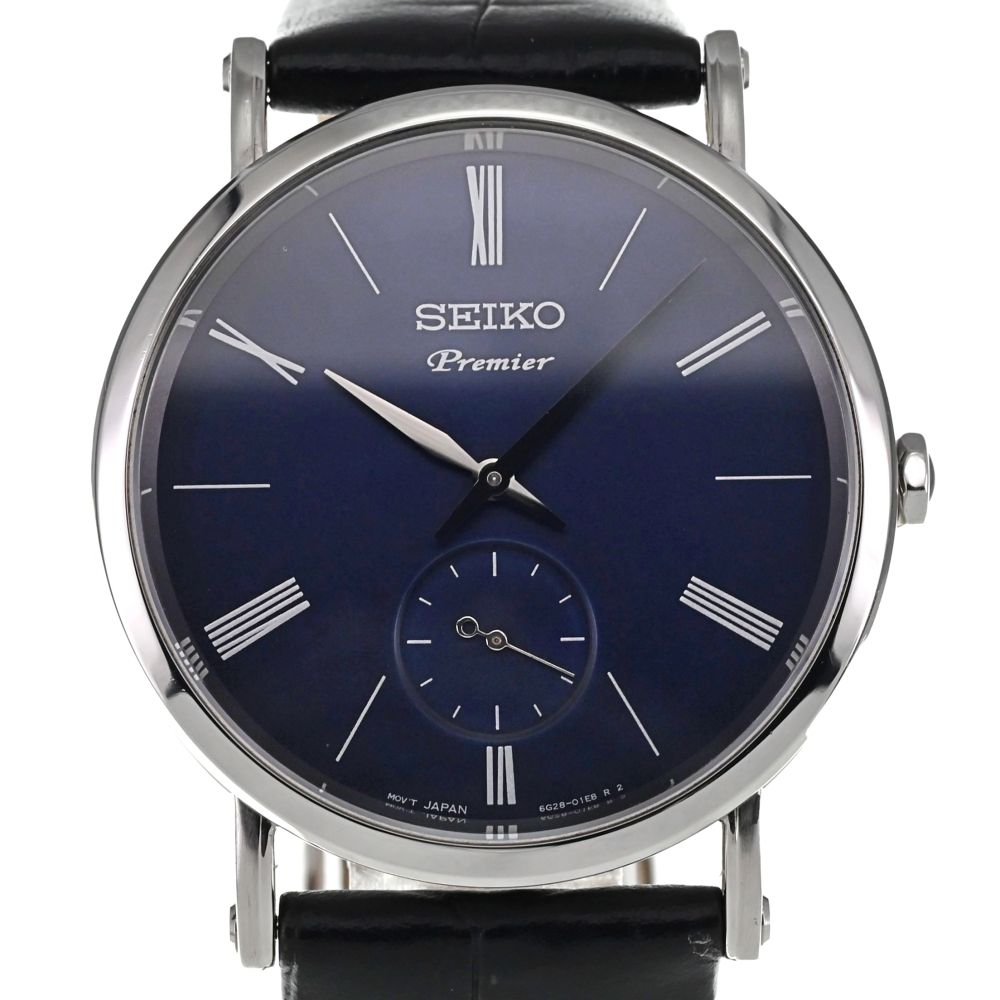 セイコー SEIKO 6G28-00X0 プルミエ スモールセコンド クォーツ メンズ