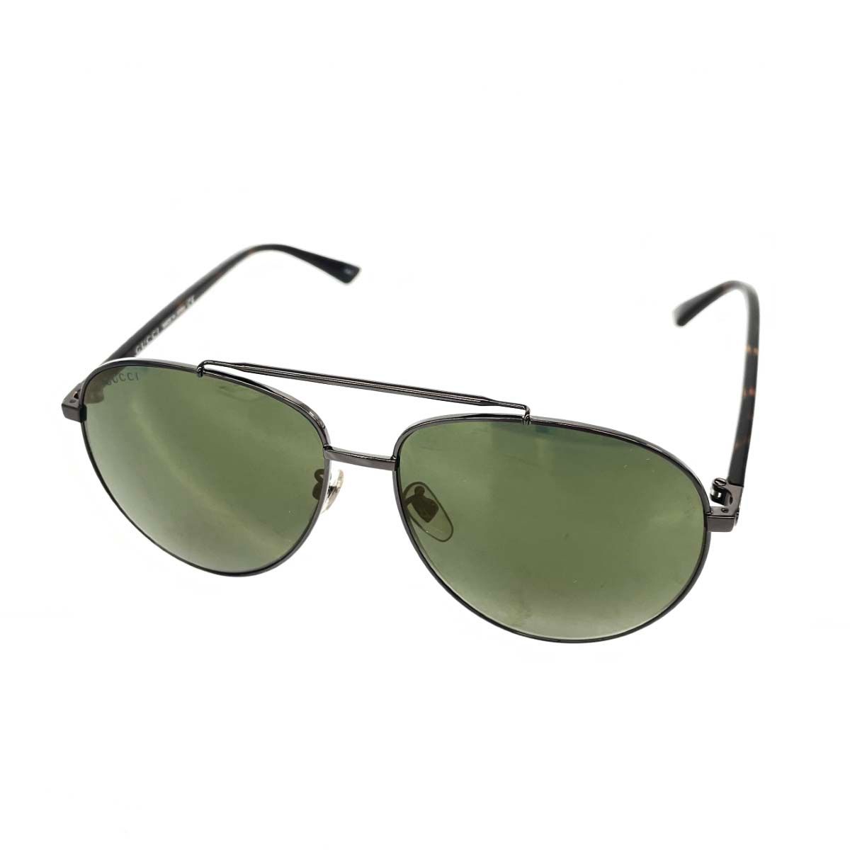 GUCCI グッチ サングラス  ロゴ/シェリーライン/プラ×メタル/ 61□14 145 GG0043SA   ブラウン×ガンメタル メンズ / 240001167420 GUCCI グッチ サングラス GGロゴ シェリーライン インターロッキング