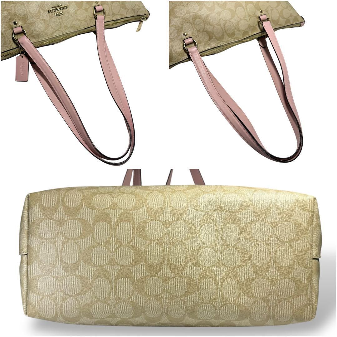 良品】COACH コーチ シグネチャー トートバッグ 肩掛け