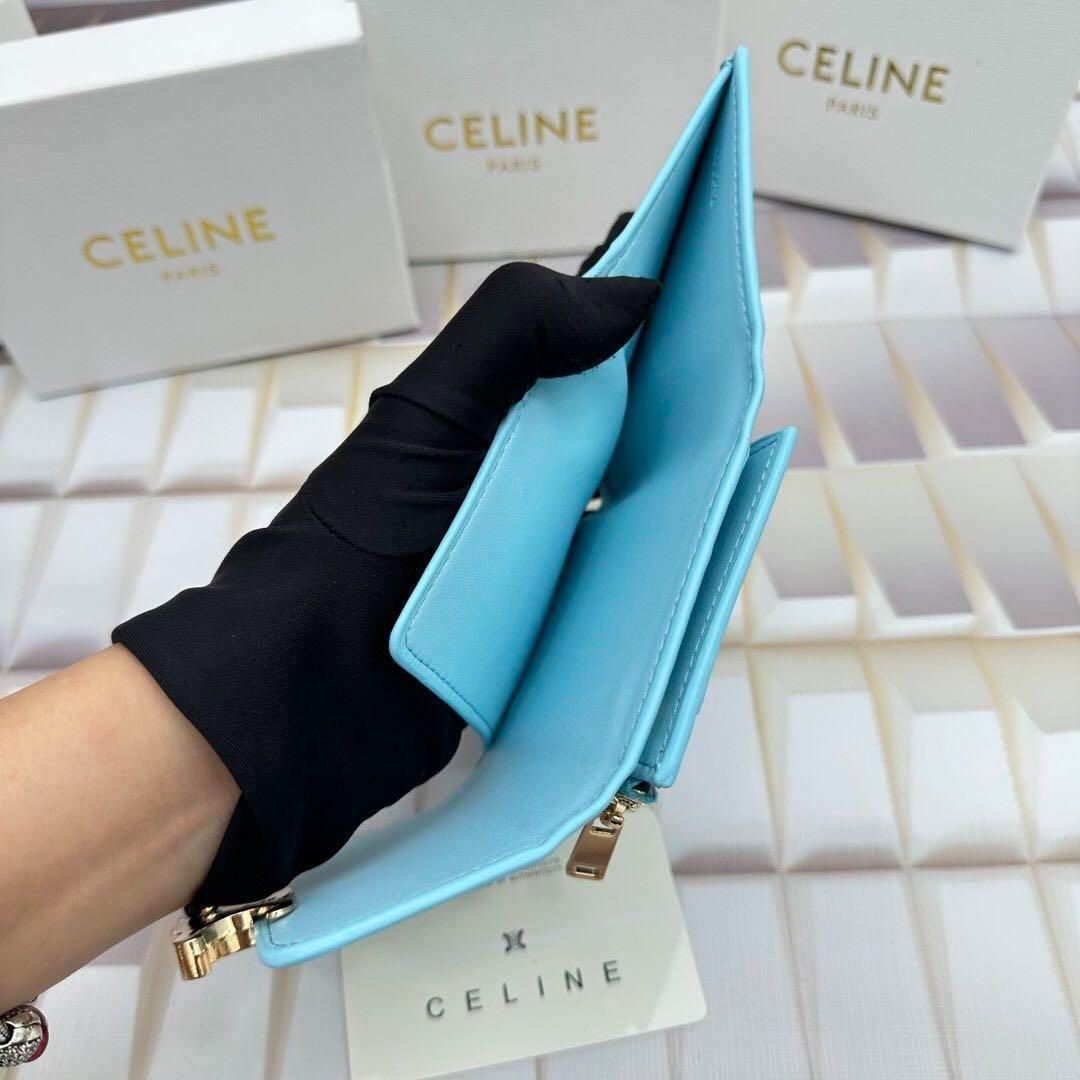 極上美品！！Celine セリーヌ 三つ折り財布 スモールトリオンフ