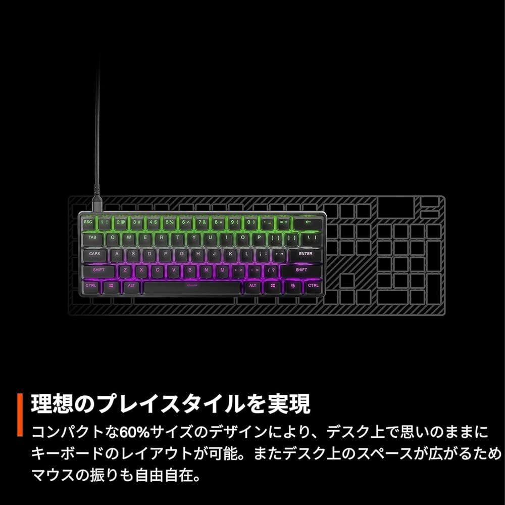 SteelSeries Apex Pro Mini JP 64825 ゲーミングキーボード 有線 日本語配列 ミニサイズ CHRISTIANNAURATH_COM_BR
