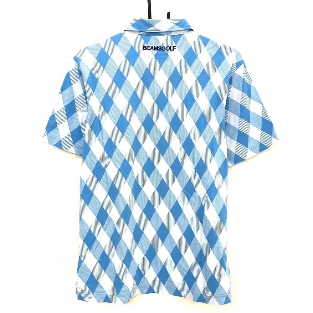 新品 タグ付 ビームスゴルフ 半袖ポロシャツ 総柄 ストレッチ ロゴワッペン L BEAMSGOLF 半袖ポロシャツ ライトブルー 楽天市場】ビームスゴルフ