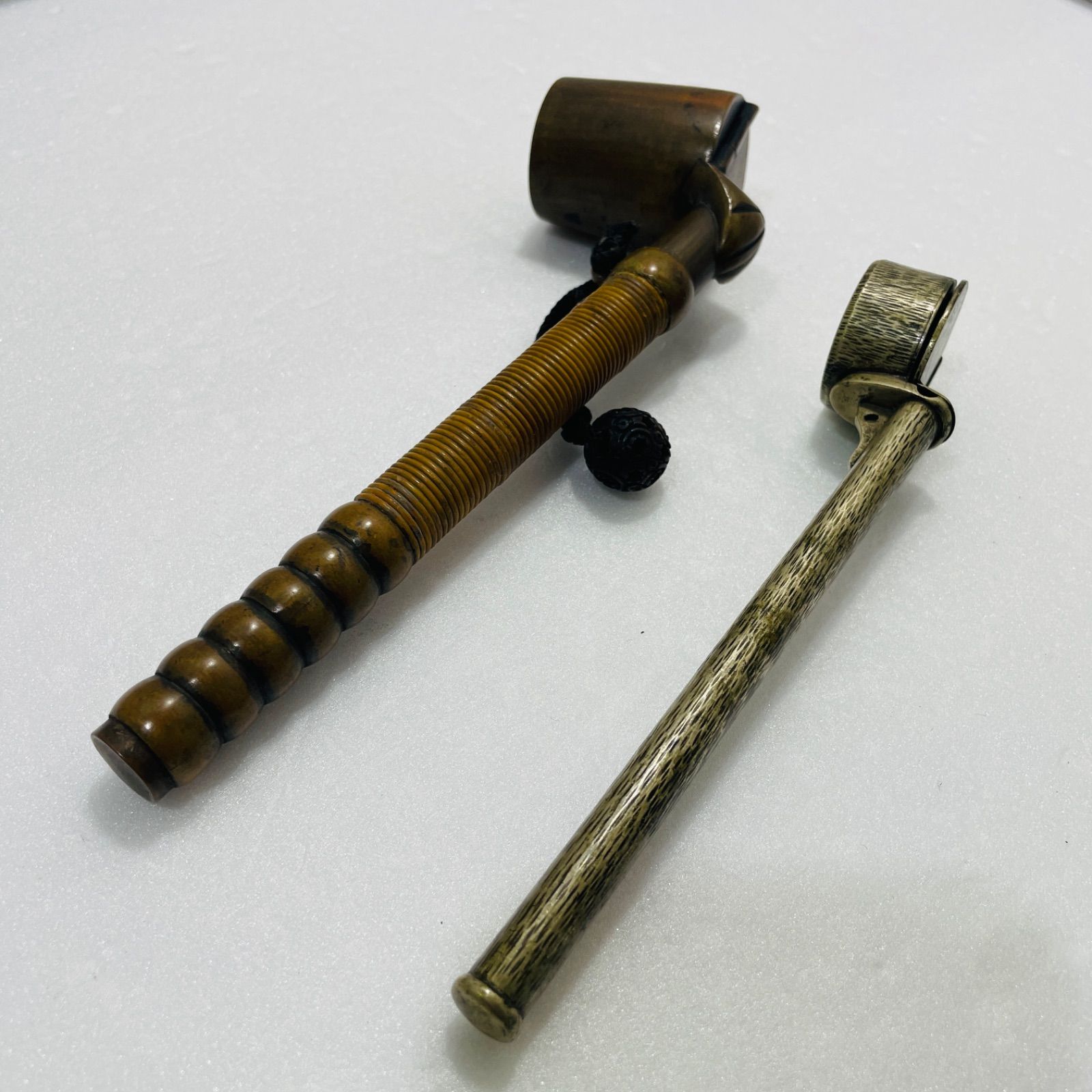 2本セット 矢立（やたて） 携帯用筆入 アンティーク 骨董品 レトロ