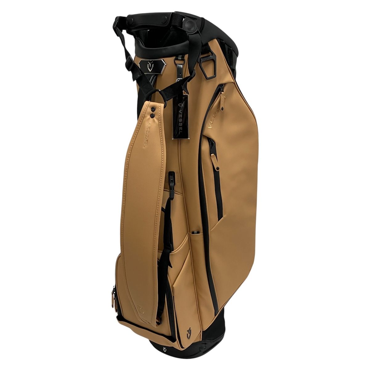 VESSEL PLAYER 4.0 PRO IRON BREW DOUBLE ヴェゼル キャディバッグ ゴルフ ブラウン T9943713