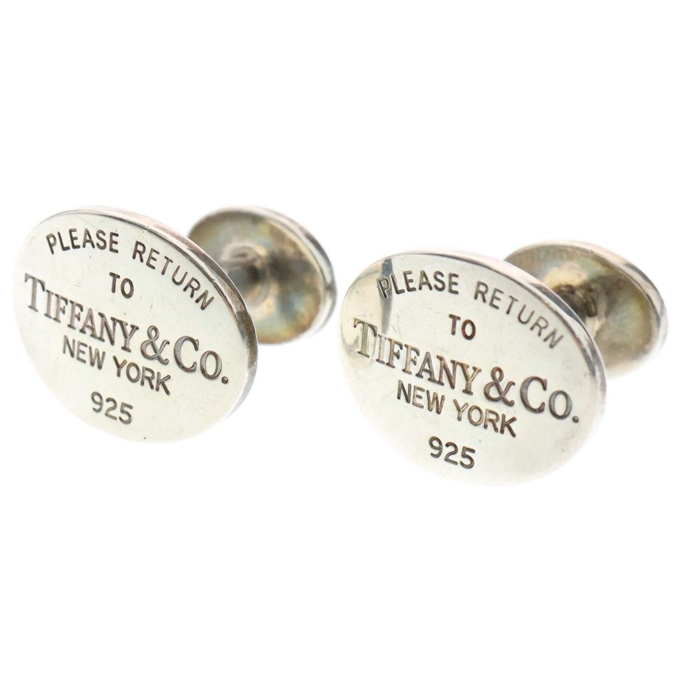TIFFANY & CO. シルバー 925 カフリンクス バーベル Tiffany & Co. ティファニー 925 ツイスト ノット カフス