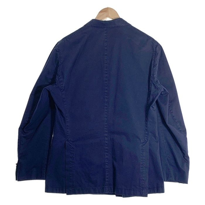 美品✨BOGLIOLI リネン ダブル ジャケット 刻印ボタン ネイビー 44 BOGLIOLI ボリオリ COAT コットン ダブルブレスレット