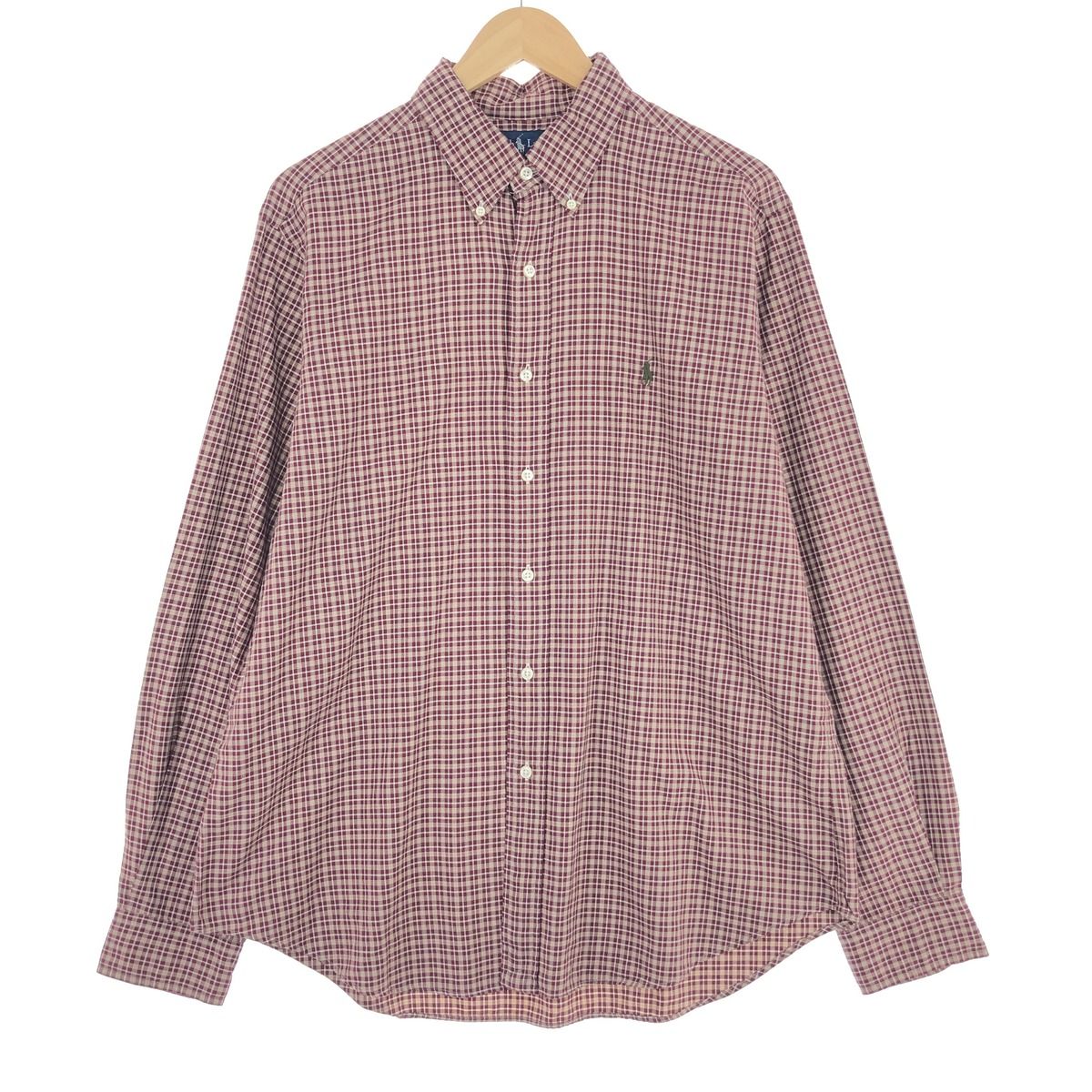古着 ラルフローレン Ralph Lauren Ralph Lauren CLASSIC FIT 長袖 ボタンダウンチェックシャツ メンズL ボタンダウン/eaa443654
