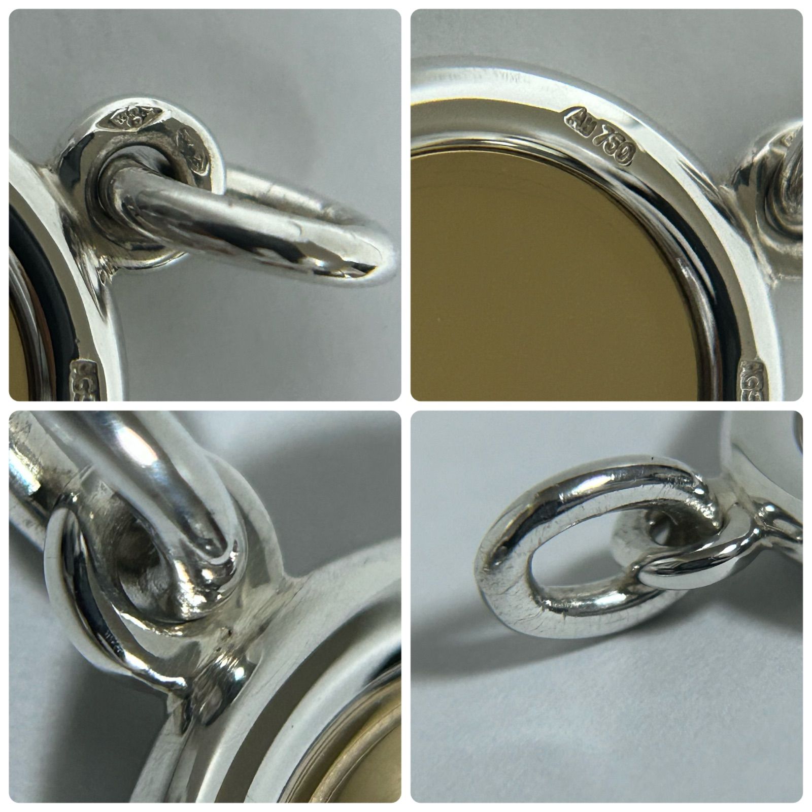 ■HERMES■ セリエ ネックレス コイン トップ 750 K18 YG □HERMES□ セリエ ネックレス コイン トップ 750 K18 YG