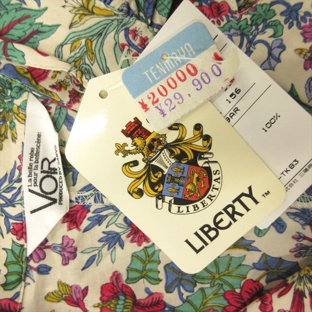 ボワール リバティ VOIR LIBERTY 三陽商会 90's ボタニカル ワンピース