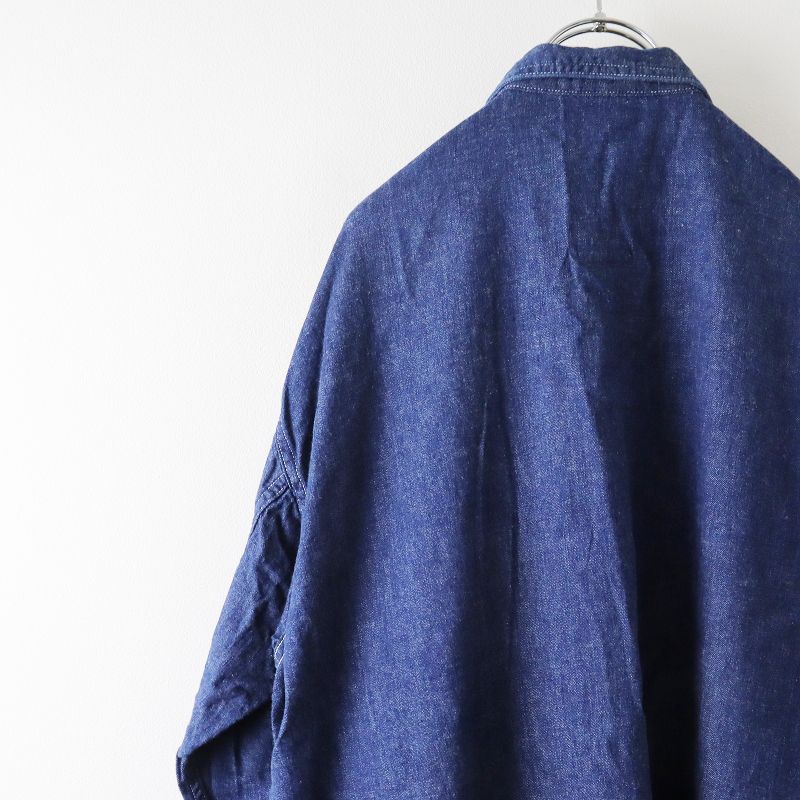 オアスロウ orSlow デニムシャツ ロング ワンピース /ネイビー