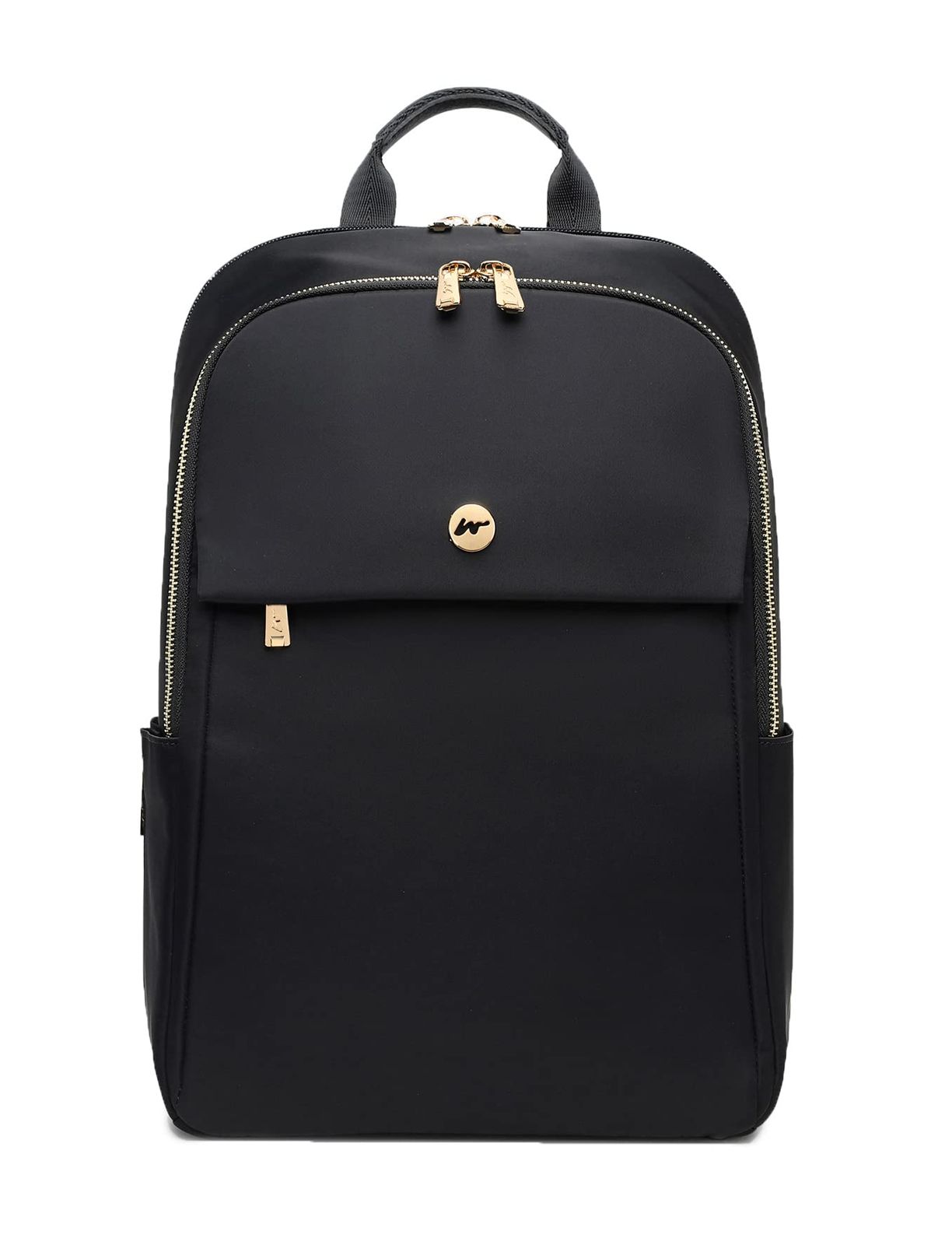 CC-MAX リュック レディース ビジネス バックパック 14in 15.6インチ PC パソコン カジュアル A4 通勤 撥水 軽量 旅行 防犯 金具ロゴ ブランド おしゃれ キャリーオン 大人 CC2303(ブラックL)