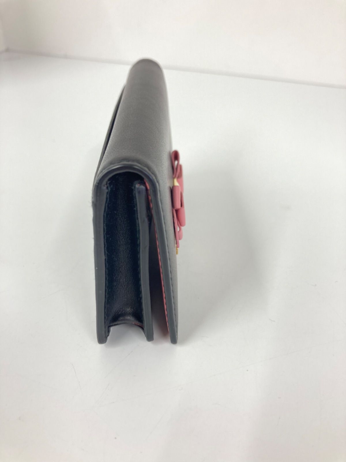 miumiu ミュウミュウ レザー 革 リボン カードケース カード入れ