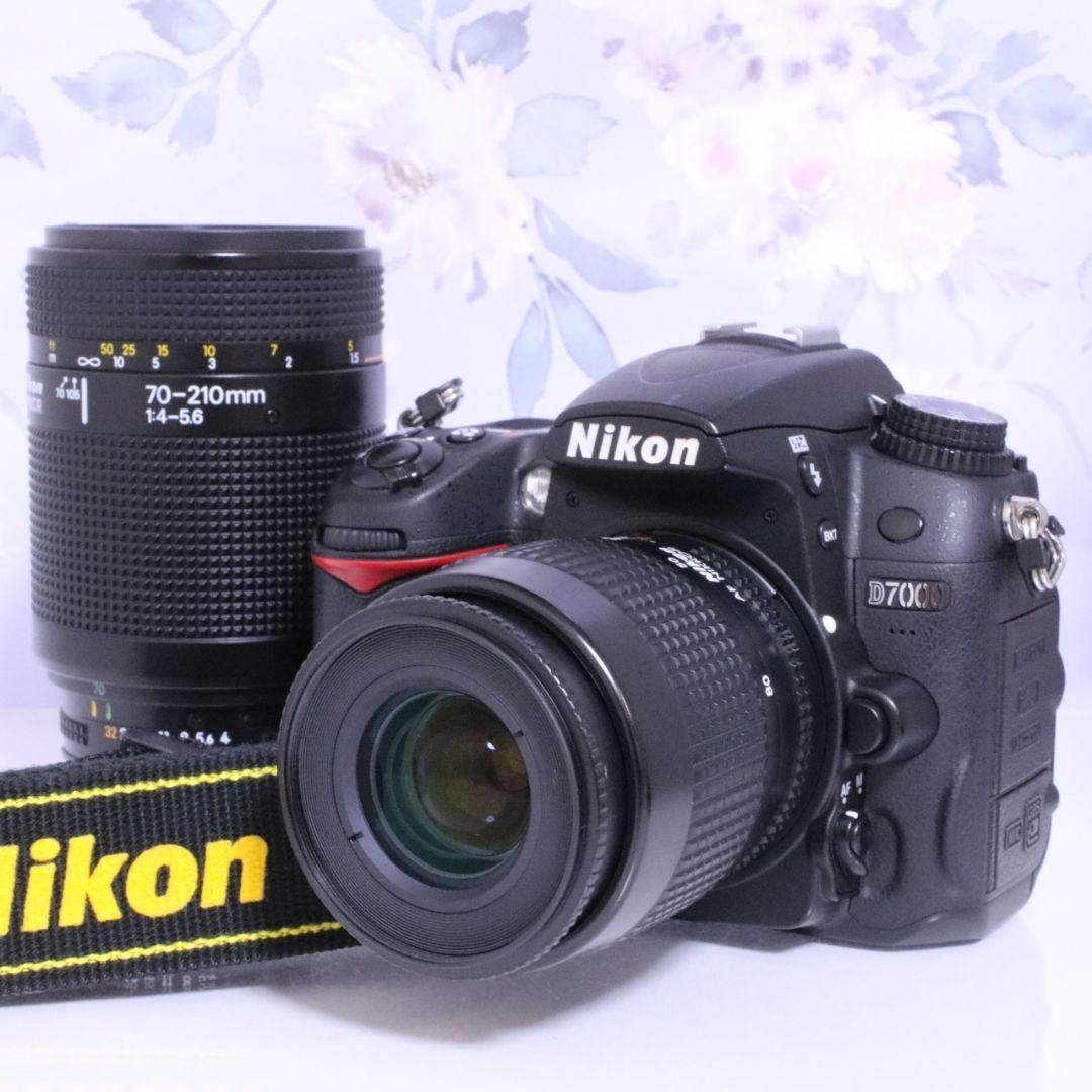 標準&望遠のレンズ2本でオールシーンに対応☆スマホ転送OK♪ニコン D7000♡ Nikon ニコン デジタル一眼レフ D7000 ダブルレンズキット☆標準