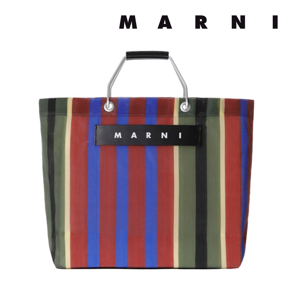 マルニ フラワー カフェ MARNI FLOWER CAFE レディース カバン ストライプ トート バッグ 【返品交換不可】