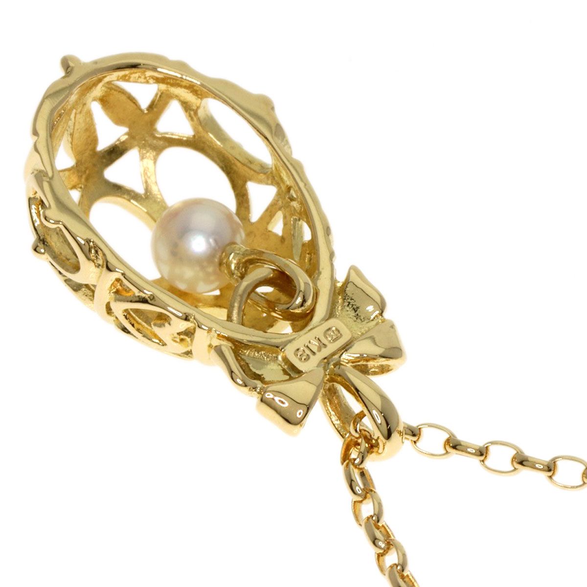 MIKIMOTO ミキモト ベビーパール 真珠 ネックレス K18YG レディース  