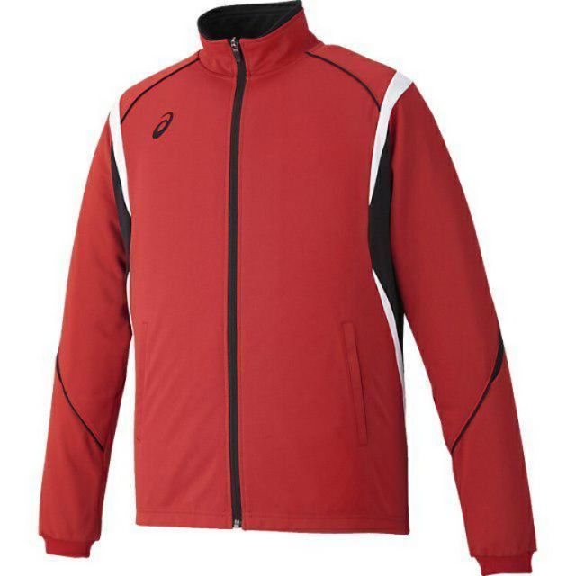 asics アシックス KNIT JACKET レツド O XAT143 23 | スポーツ