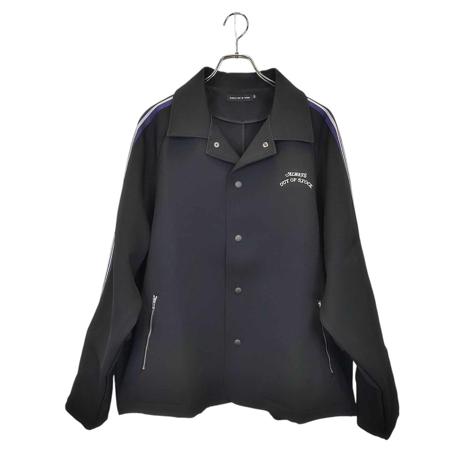 ALWAYS 24AW OUT OF STOCK トラックジャケット XL 黒 ALWAYS OUT OF STOCK 24AW トラックジャケット XL 黒