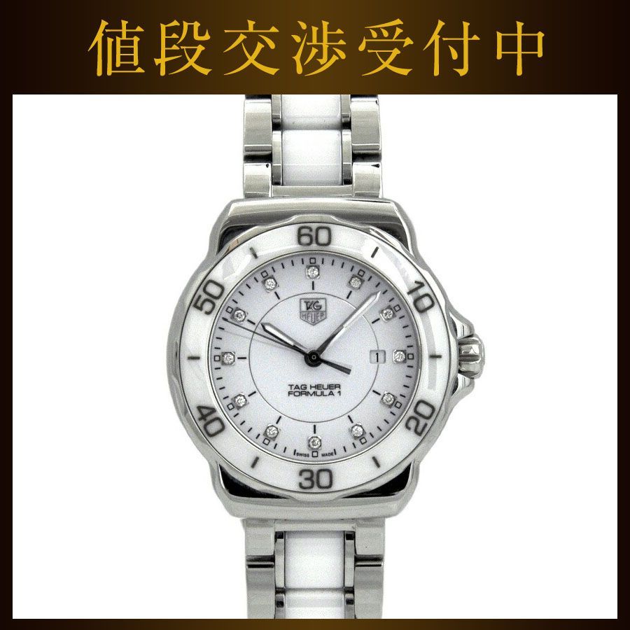 f-14365タグホイヤー 腕時計 フォーミュラ １ ホワイト シルバー