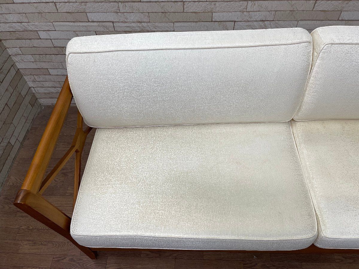 ○スキャンティーク SCANTEAK KORS 3人掛けソファ チーク材 無垢