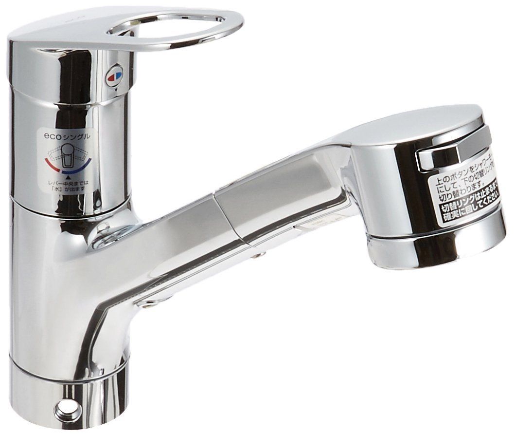 TOTO キッチン用水栓 台付1穴 シングルレバー ハンドシャワー 吐水切替 TKGG32EBS 一般地用