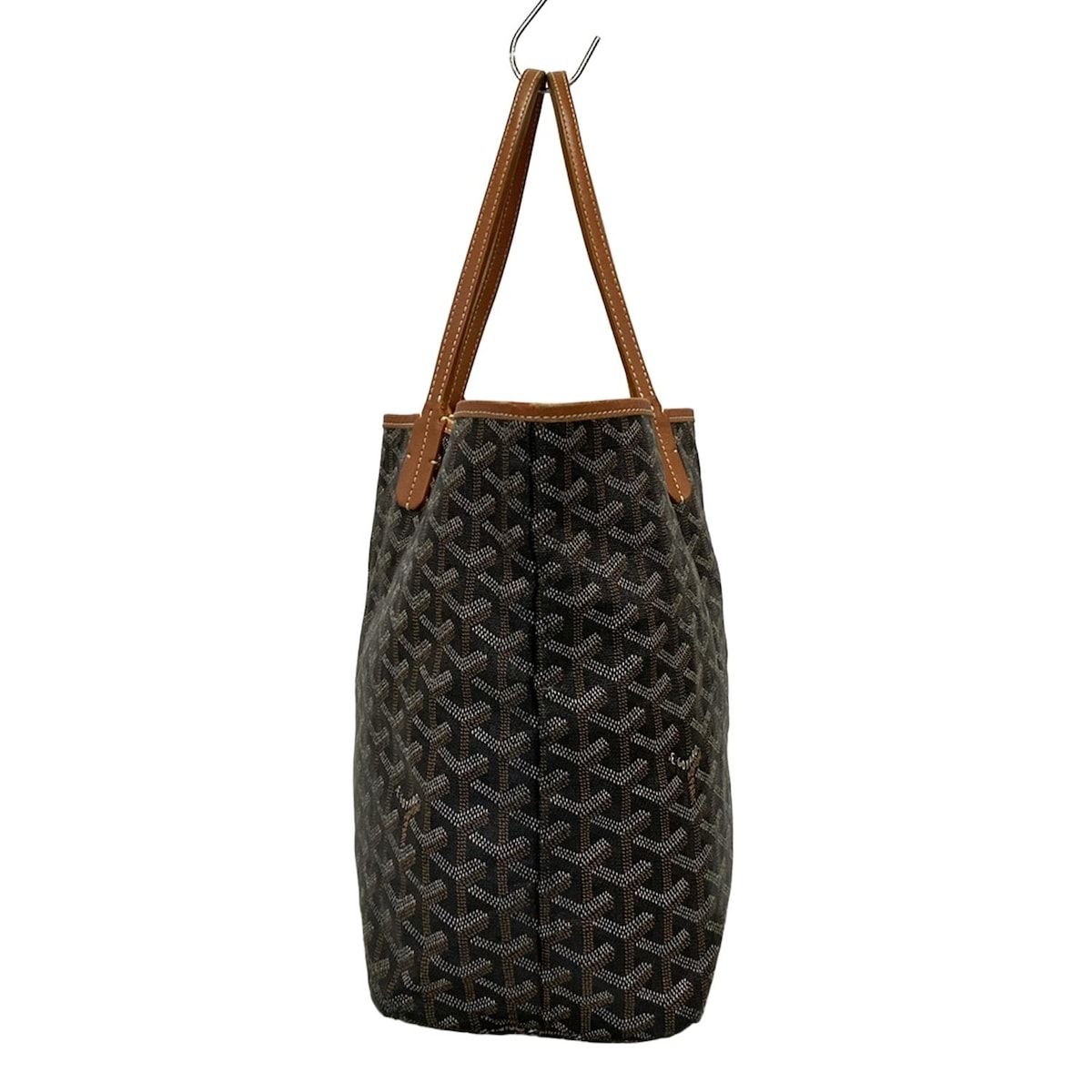 GOYARD(ゴヤール) トートバッグ サンルイPM 黒×ブラウン レザー