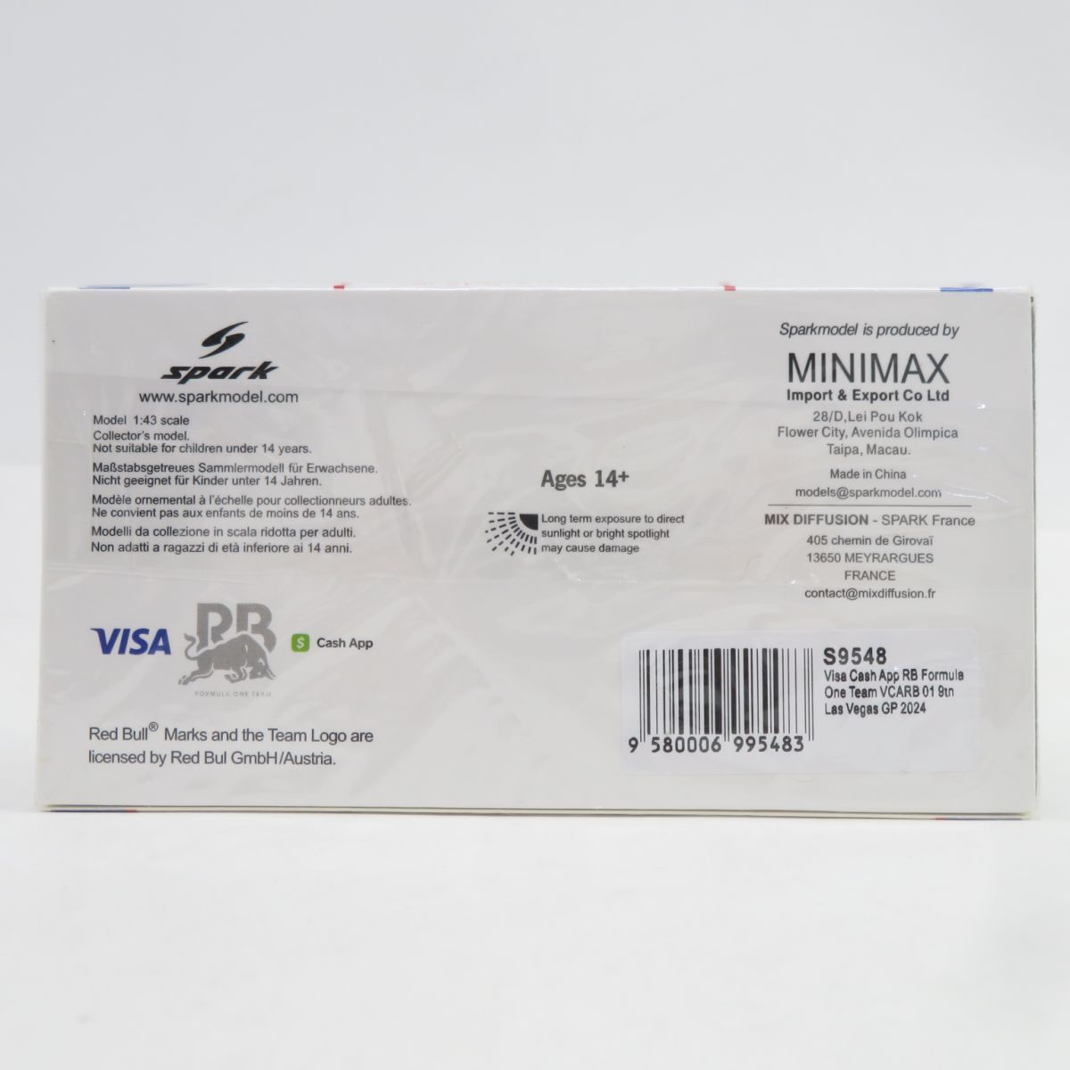  スパーク 1 43 Visa Cash App RB F Team VCARB 01 9 th Las Vegas GP 2025 ミニカー その他 ミニカー