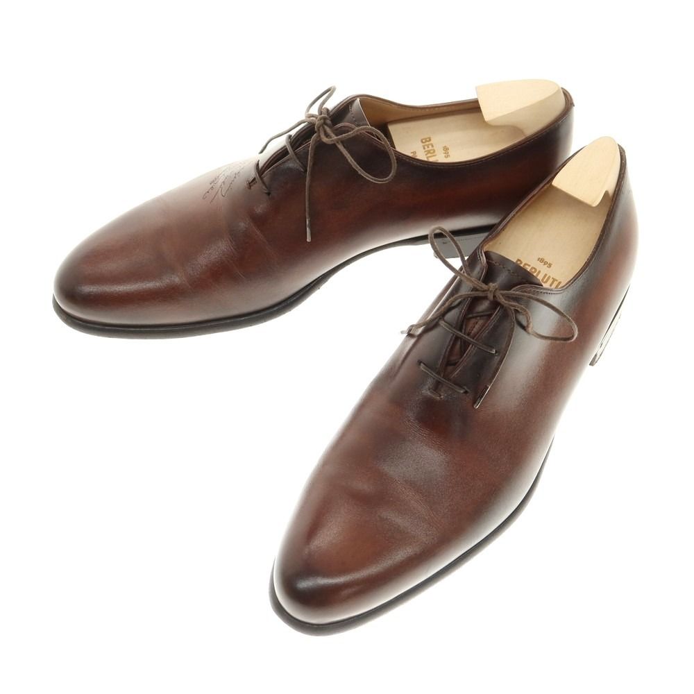 ベルルッティ Berluti カリグラフィ アレッサンドロ ホールカット ドレスシューズ ブラウン サイズ6 1|2 メンズ