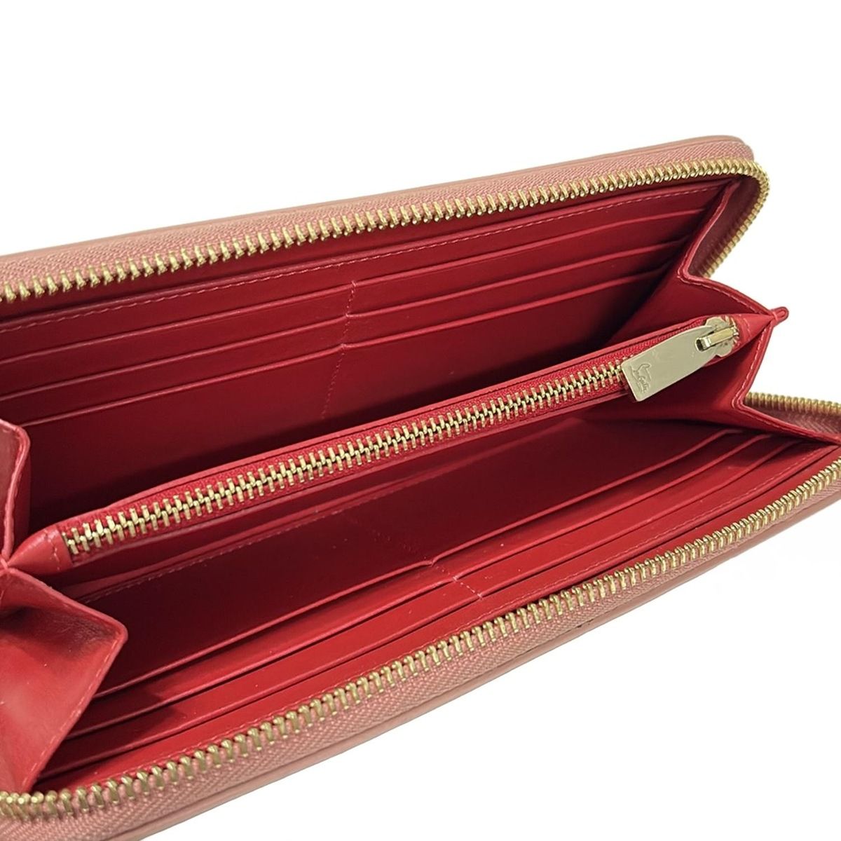 ルブタン Louboutin長財布 パネトーネ ラウンドジップ ピンク ✨希少商品✨ ルブタン 長財布 パネトーネ ラウンドジップピンク