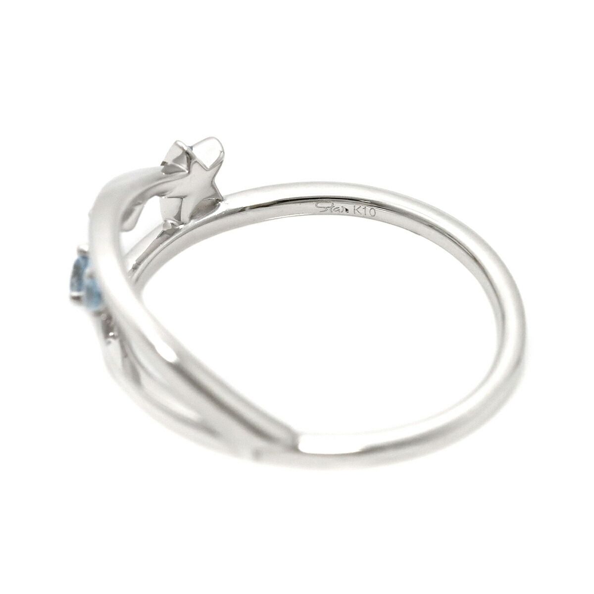 品揃え豊富で スタージュエリー Star Jewelry 6号 リング ブルートパーズ K10 アクセサリー