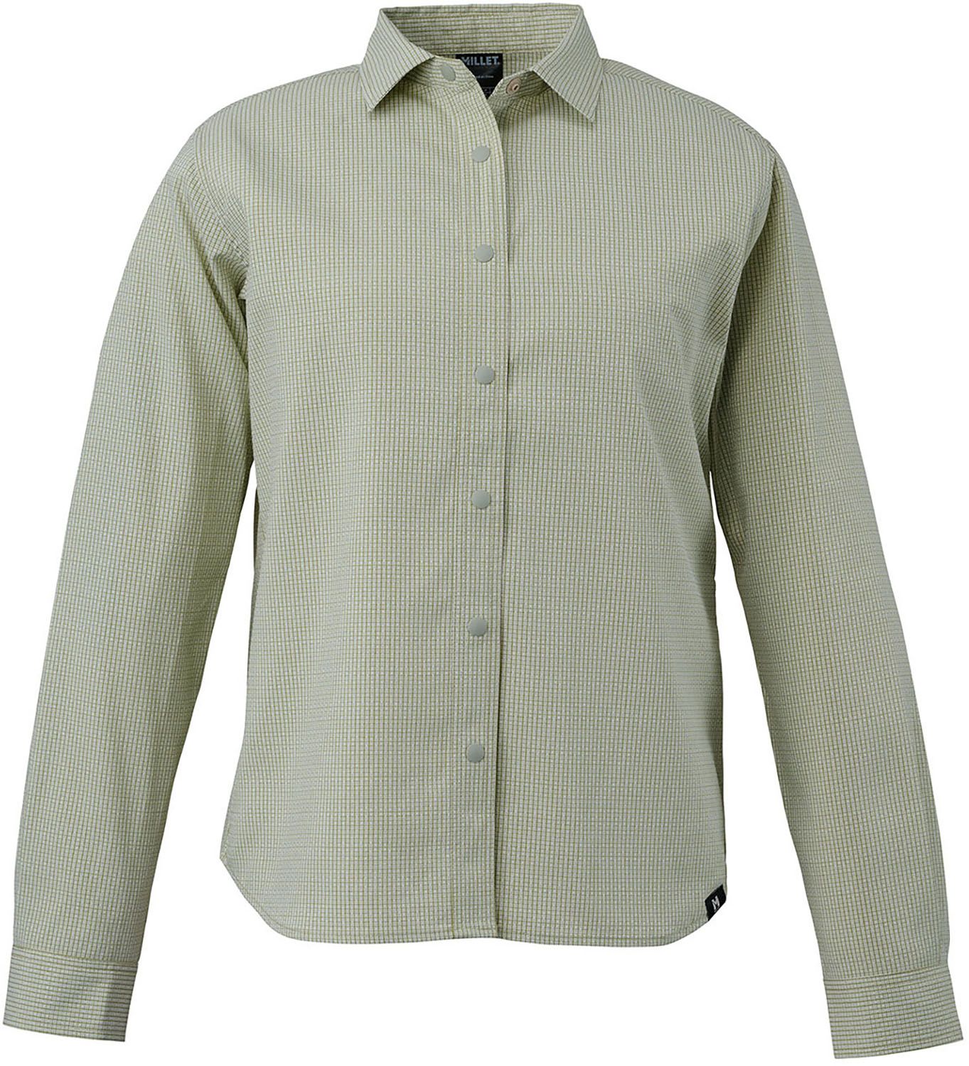 ミレー MILLET アウトドア インセクト バリヤー ロングスリーブ チェック シャツ MIV02096 N8781 OLIVE