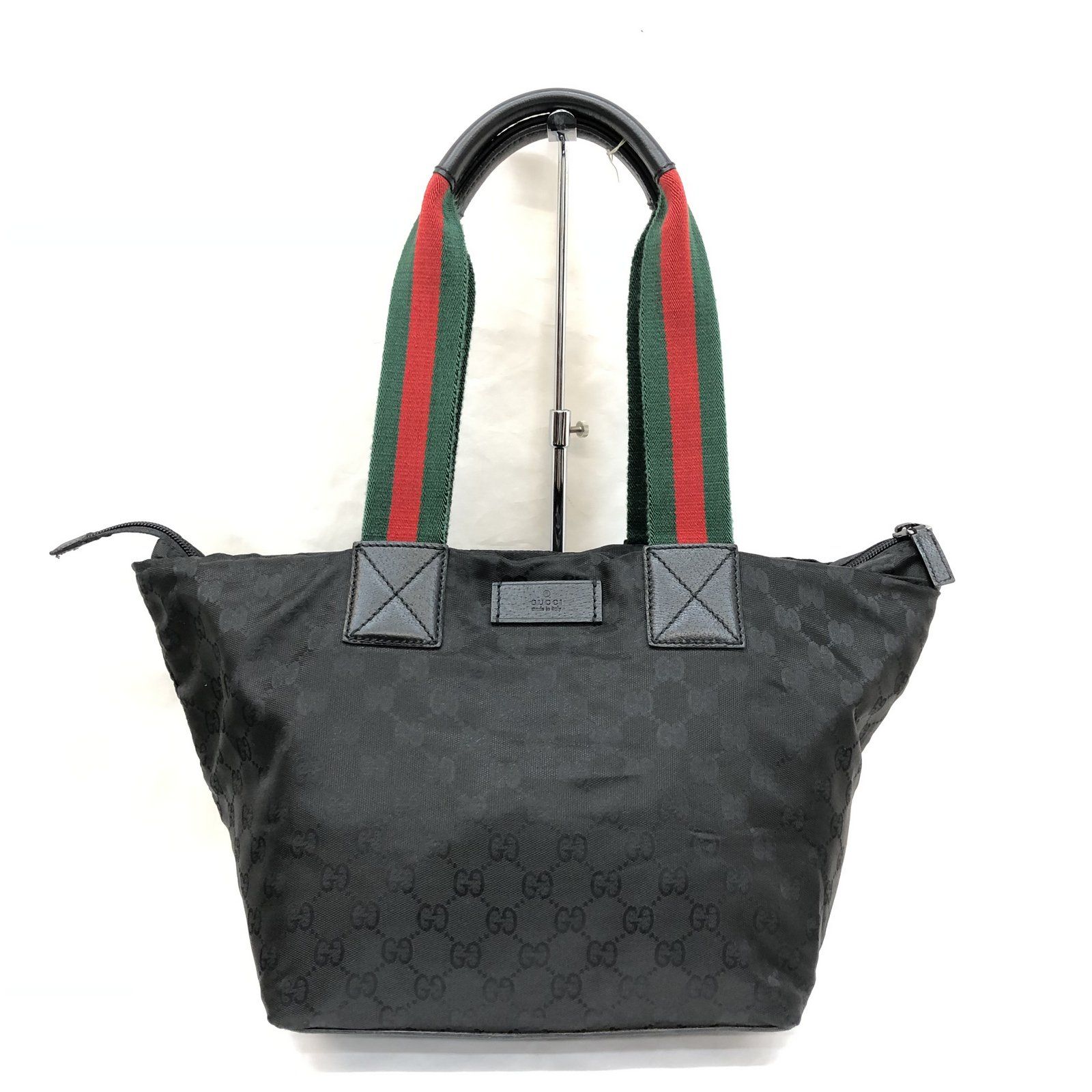 GUCCI グッチ トートバッグ シェリーライン GGキャンバス ブラック