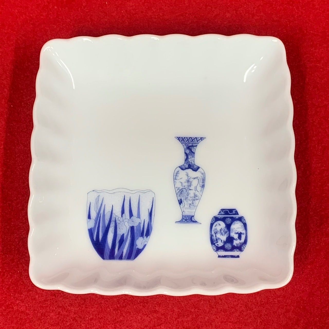 【未使用・箱付】深川製磁 ブルーチャイナ サービス皿 5枚セット 16cm 有田 深川製磁 ブルーチャイナ 小皿揃 有田焼 5枚セット スクエア皿 - メルカリ