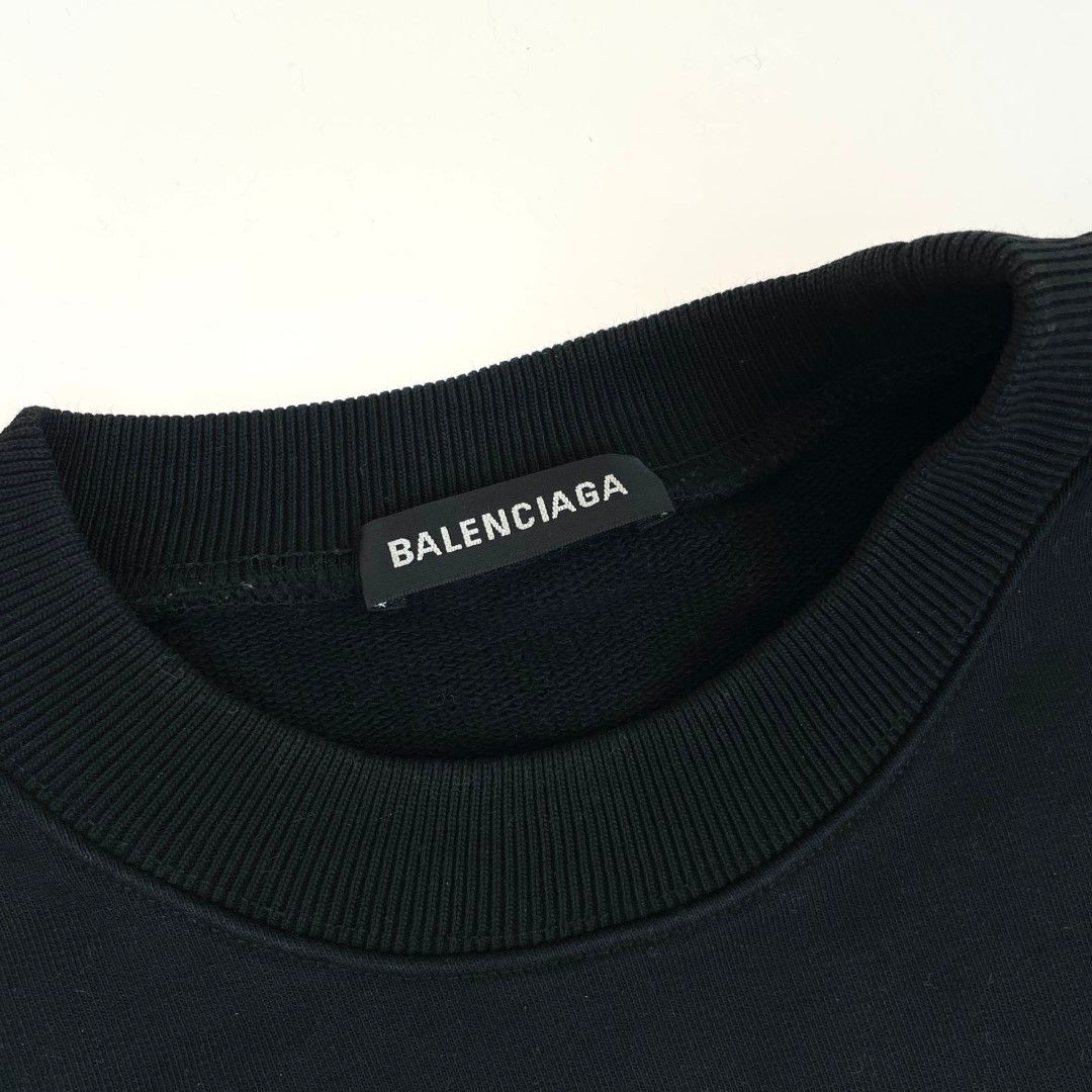 BALENCIAGA バレンシアガ キャンペーンロゴ スウェット ブラック L