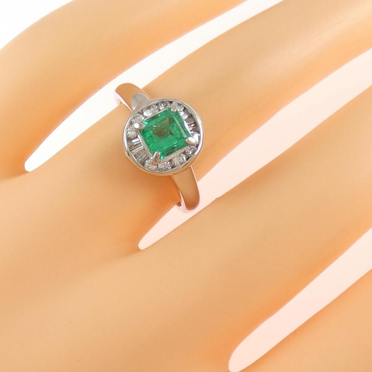 Pt850 エメラルド1.80ct ダイヤモンド0.37ct リング Pt850 エメラルド1.80ct ダイヤモンド0.37ct リング - メルカリ