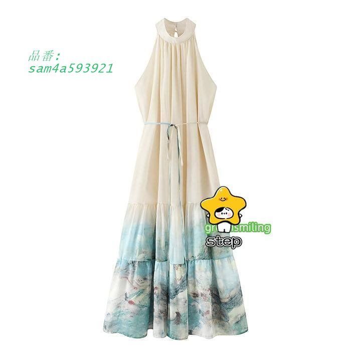 リゾートワンピース レディース サマードレス ワンピース 夏ワンピ ロング 大きいサイズ ゆったり 春夏 大きめ ファッション カジュアル おしゃれ 体型カバー am4a593921