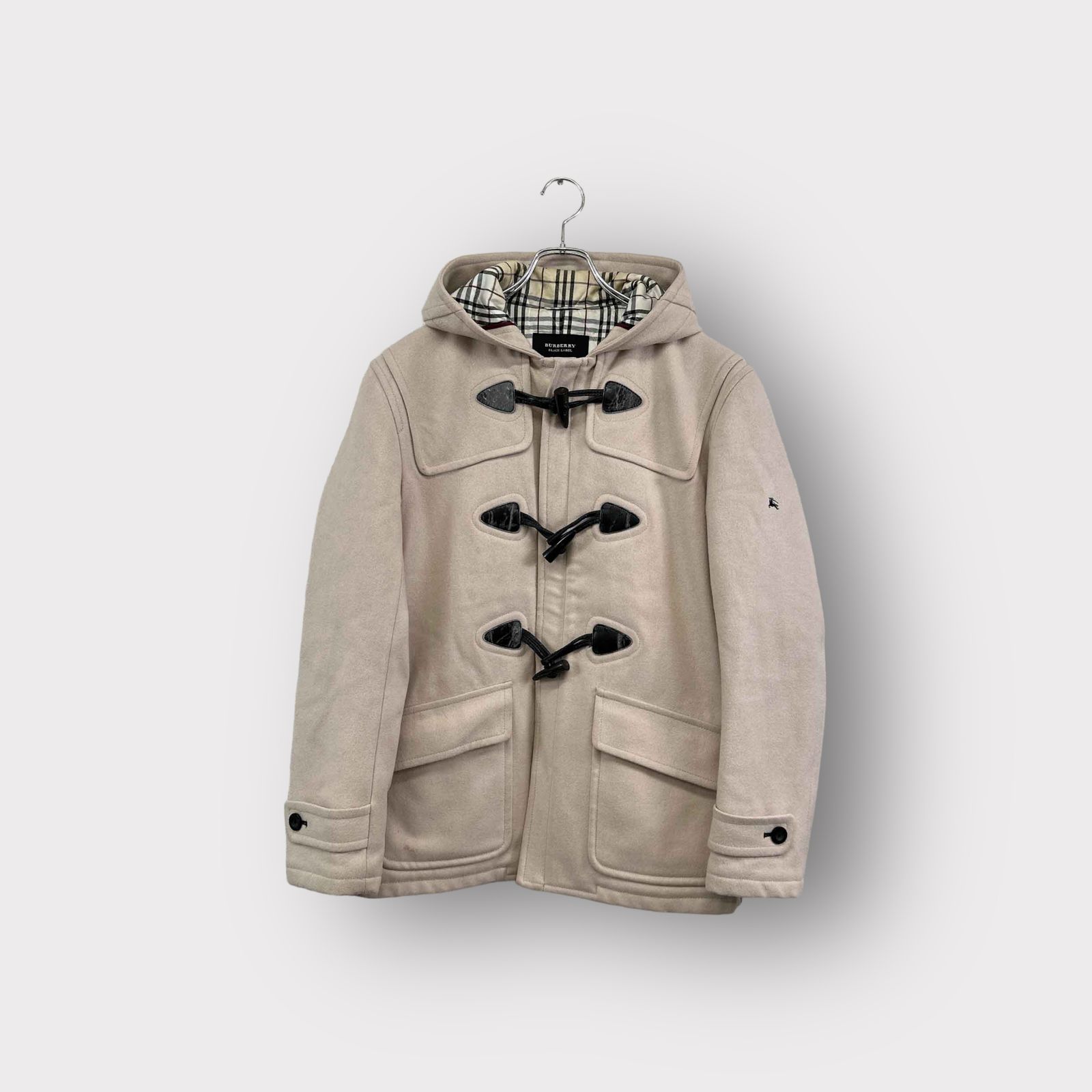 BURBERRY BLACK LABEL バーバリーブラックレーベル ダッフルコート ピンク系 サイズL キルティング アウター メンズ ヴィンテージ 8