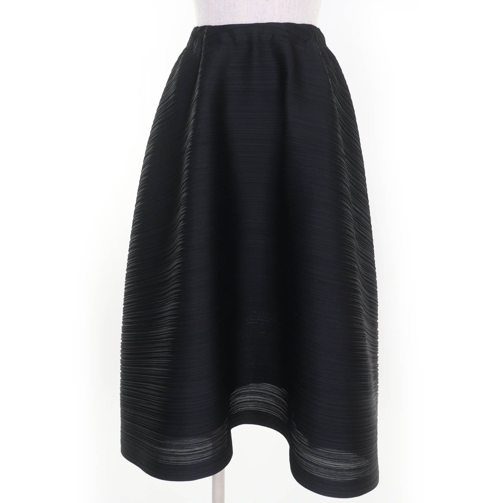PLEATS PLEASE プリーツプリーズ イッセイミヤケ PP11-JG121 変形スカート フ スカート ブラック 1 日本製 正規品 レディース
