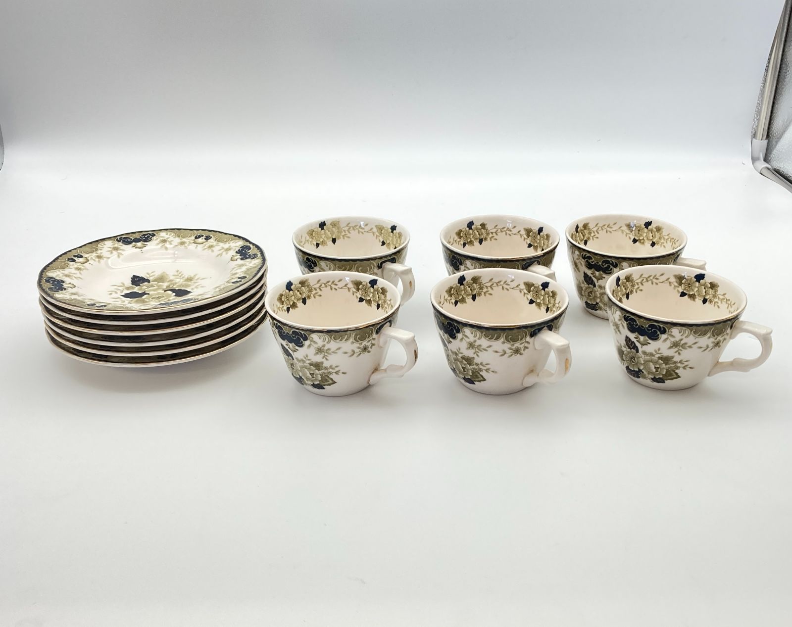 アンティーク、レア NIKKO ニッコー 「ダブルフェニックス」シリーズのカップ＆ソーサー 6客セット