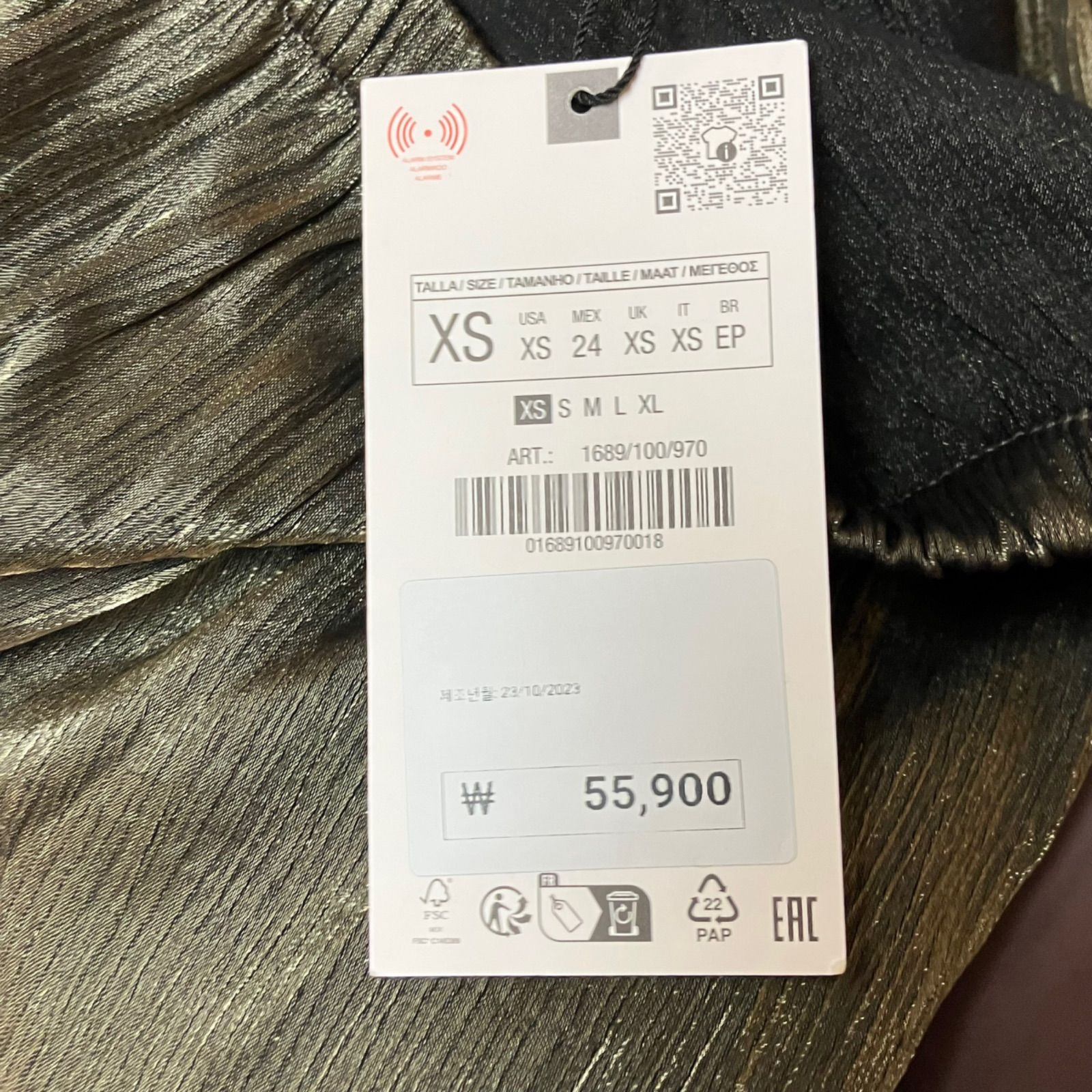 ZARA ザラ オーバーサイズケープ　新品未使用タグ付き 新品ZARA オーバーサイズショートケープ - メルカリ