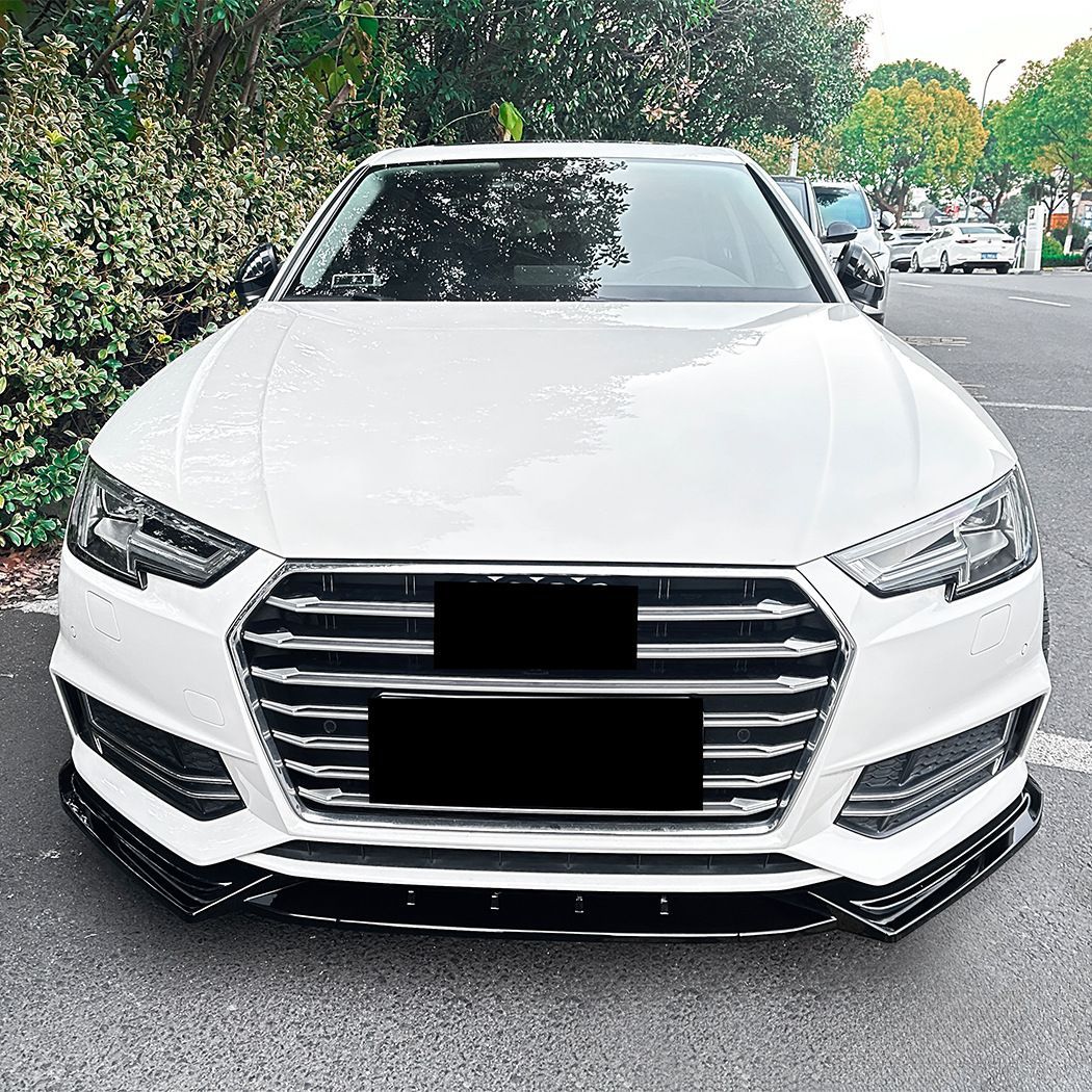 【送料無料】カー用品 メンズ スポーティ系 アウディ A4 B9 S-line 2017-2019対応 フロントリップスポイラー ABS製 外装カスタムパーツLMQ433注目シリーズ