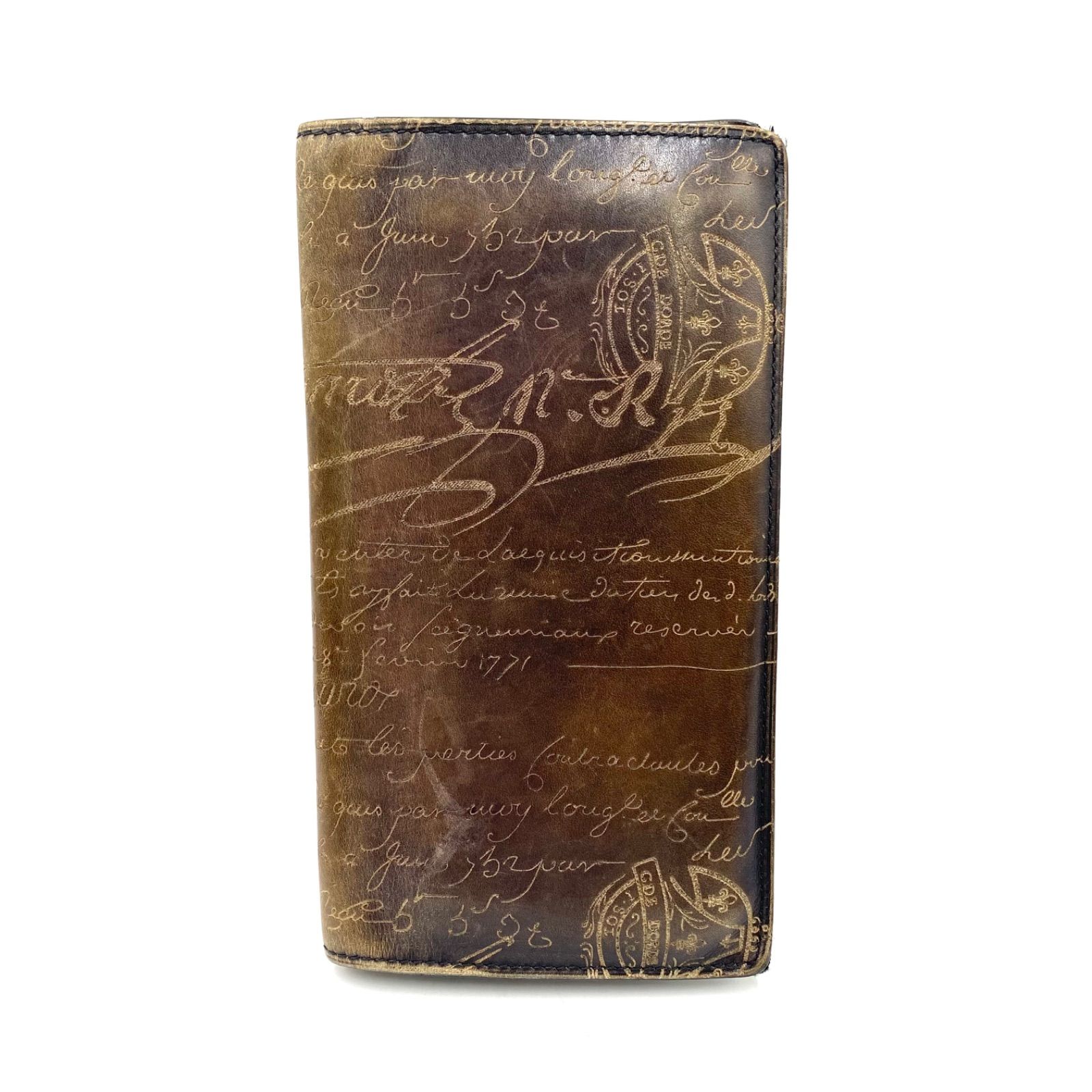 Berluti ベルルッティ マコレ 二つ折り財布 オルガ期 カリグラフィー 楽天市場】ベルルッティ BERLUTI カリグラフィ マコレ 2in1 スクリット