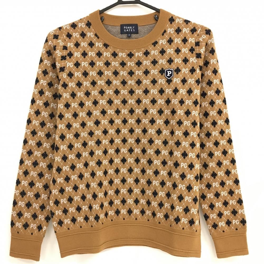 【美品】PEARLY GATES ブラウン ニットセーター サイズ5 PEARLY GATES ブラウンニット サイズ5 【公式通販】