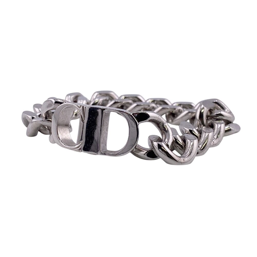 ５％OFF フォロワークーポン Dior ディオール チェーンリンク CDIcon ブレスレット ブランド シルバー レディース
