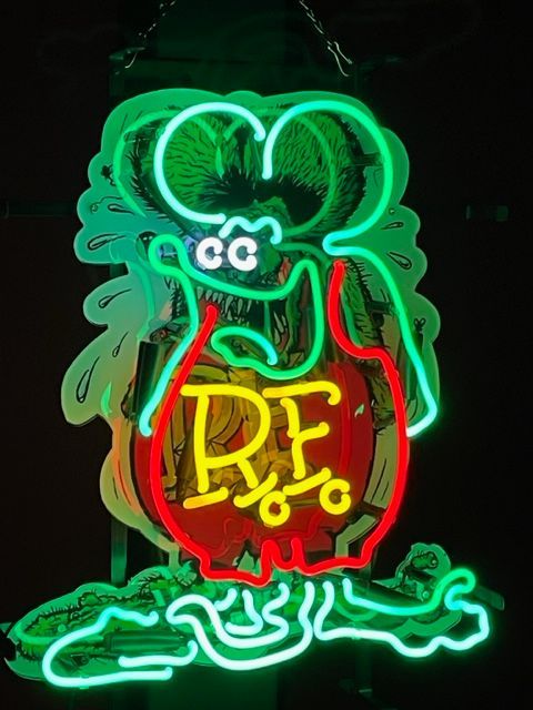 ラットフィンク RatFink 特大 ネオン 看板 ガレージ ヴィンテージ ...