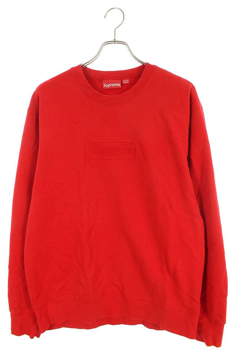 シュプリーム 20SS Cutout Logo Crewneck カットアウトボックスロゴ