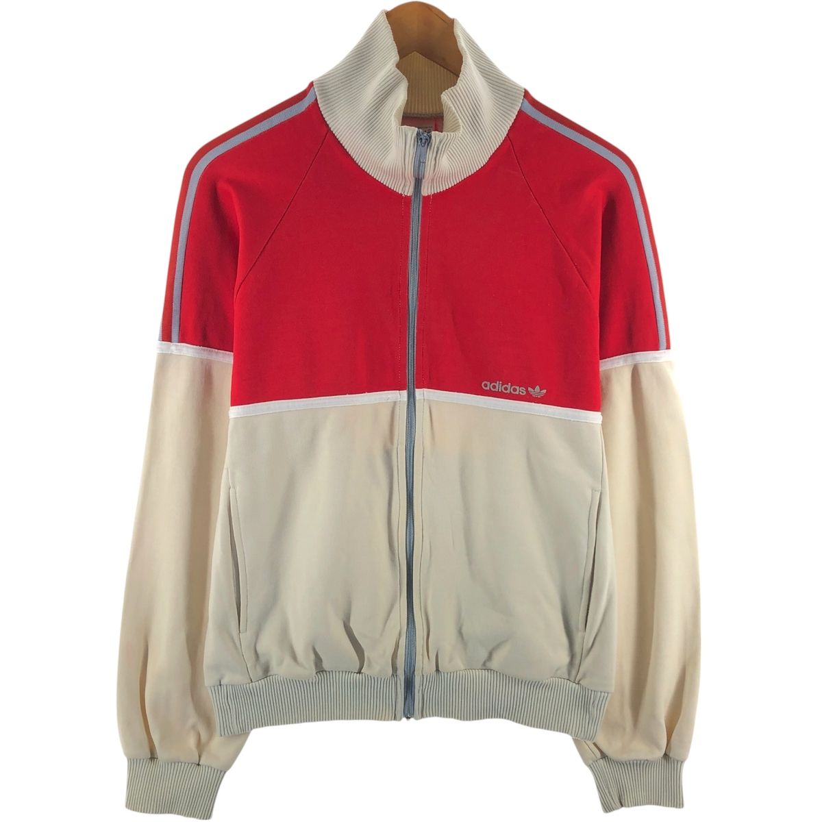 古着 70年代 アディダス adidas ナイロン×コットン ジャージ トラックジャケット メンズM相当 ヴィンテージ/evb010279