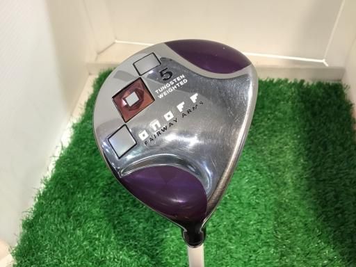 グローブライド ONOFF ARMS 2014 5W レディース フェアウェイウッド FW SMOOTH KICK LP-414F シルバー×パープル フレックスA レディース 女性用 右利き 右用 Cランク ゴルフクラブ