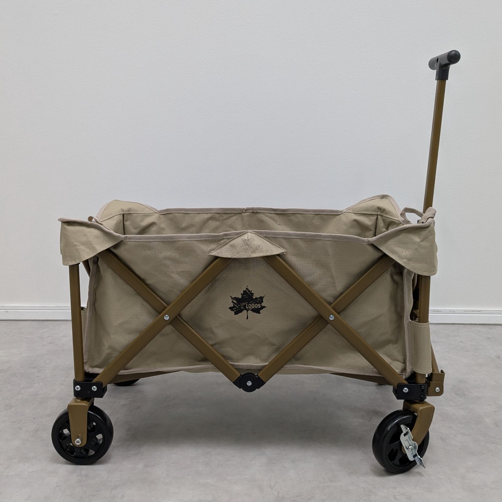Tradcanvas キャリーカート ベージュ　LOGOS Tradcanvas 丸洗い長いモノOKキャリーカート|ギア|キャリー