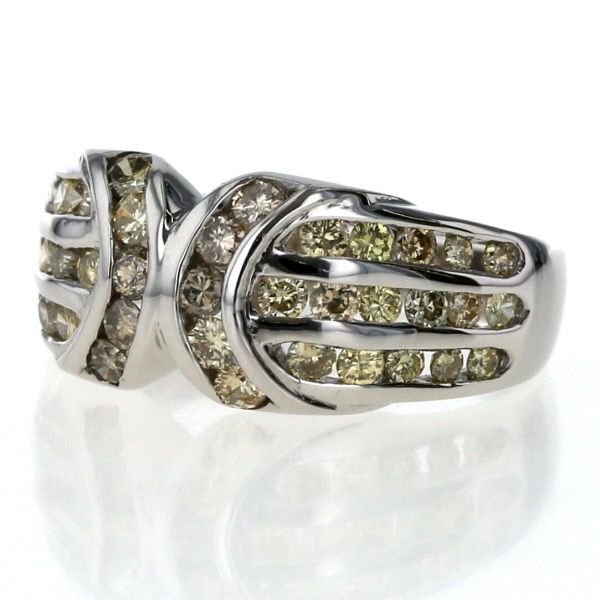 プラチナダイヤモンドリング1.04カラット3連プラチナ